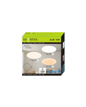 SLIM * PLAFÓN LED 25 CM - 3000K - BLANCO